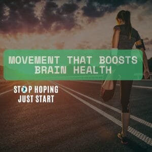 Senior woman walking outdoors to improve brain health