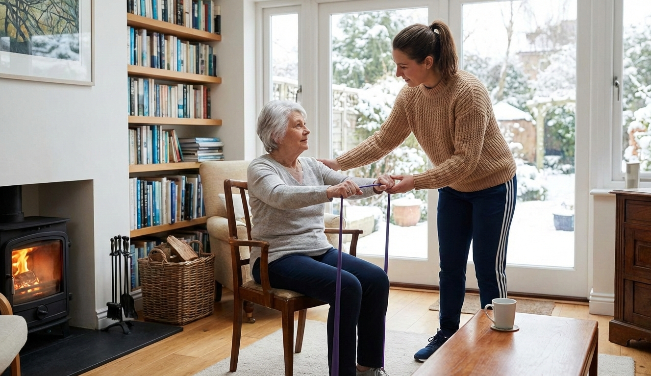 in-home personal training for seniors in the winter