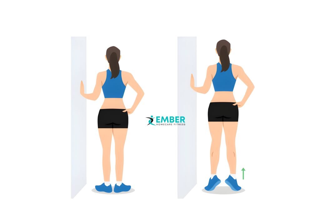 Strength Training for Seniors at Home : heel raises