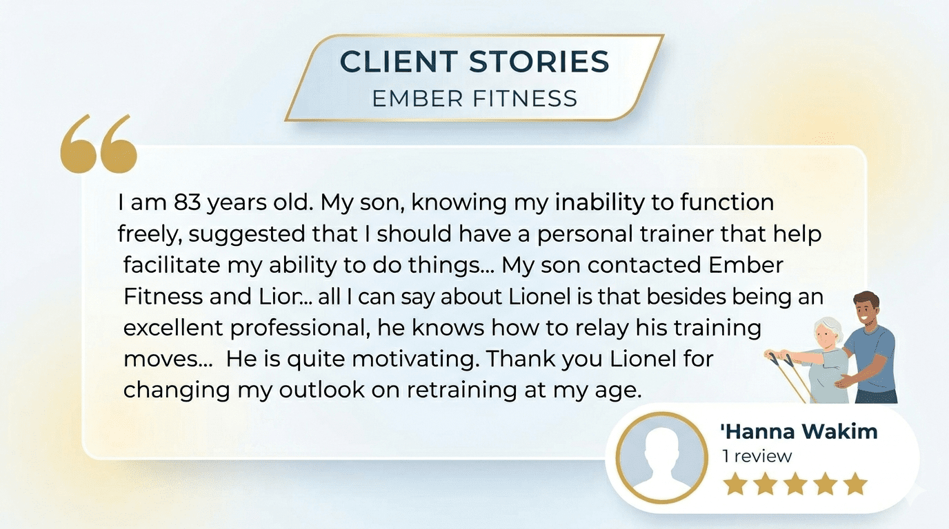 From Struggle to Strength: Hanna’s Journey at 83