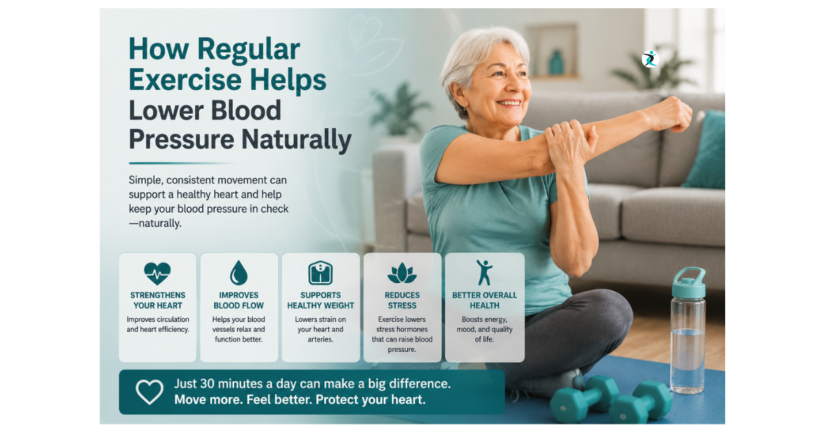 exercise helps lower blood pressure naturally
