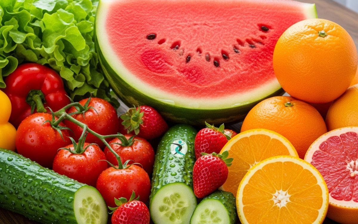 Fruits and vegetables that provide hydration for seniors
